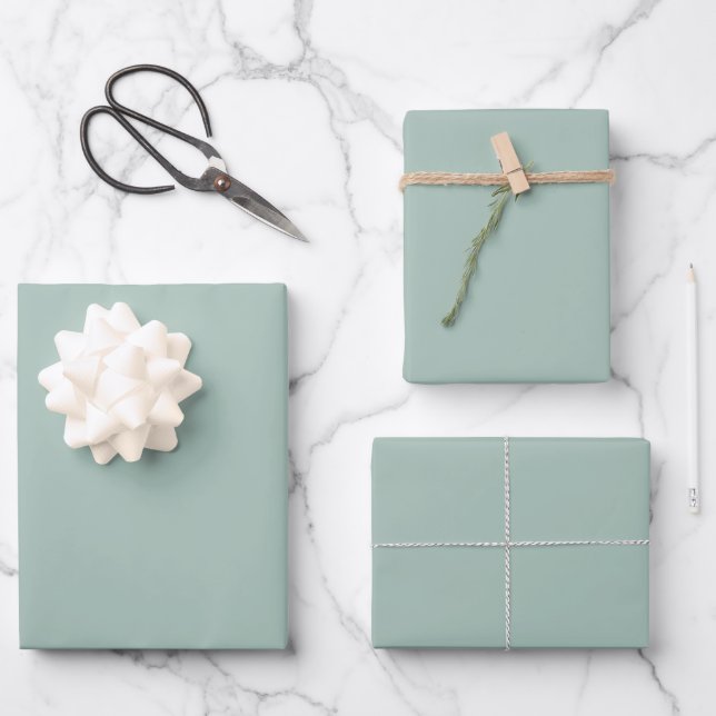 Hazel Solid Color Wrapping Paper Sheets (Front)