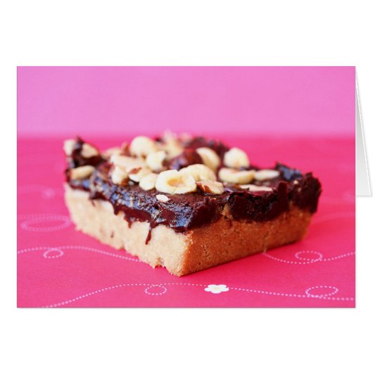 Hazelnut and chocolate caramel bars cards (Front Horizontal)