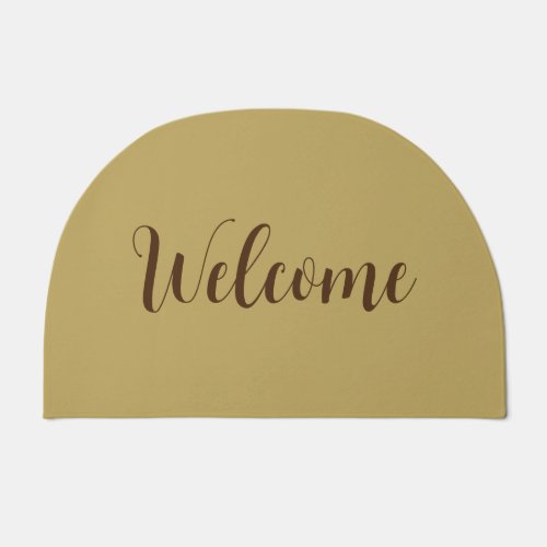 Hazelnut Color Welcome Professional Name Template Doormat