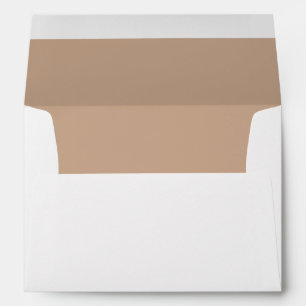 Hazelnut Wedding Elegant Modern Return Address Envelope