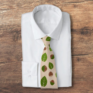 Hazelnuts Pattern Neck Tie