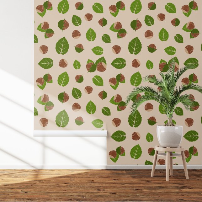 Hazelnuts Pattern Wallpaper (Hazelnuts Pattern Wallpaper)