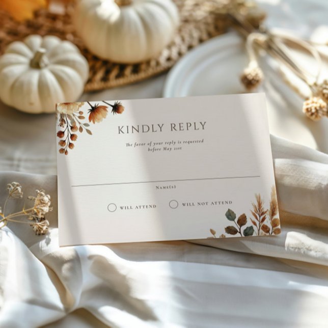 Hazelwood Landscape Wedding RSVP Card (Creator Uploaded)
