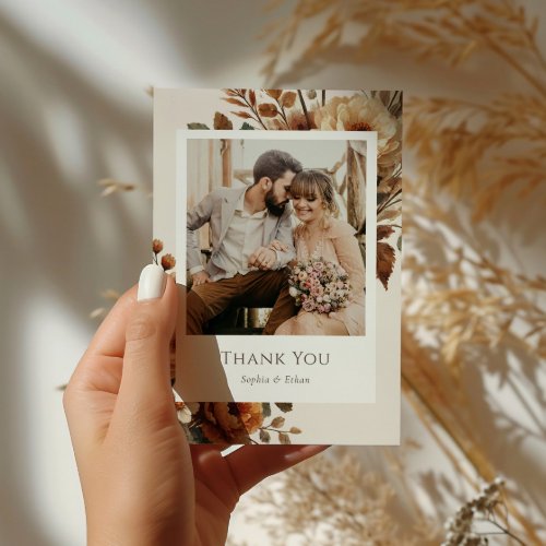 Hazelwood Wedding Photo Thank You Card