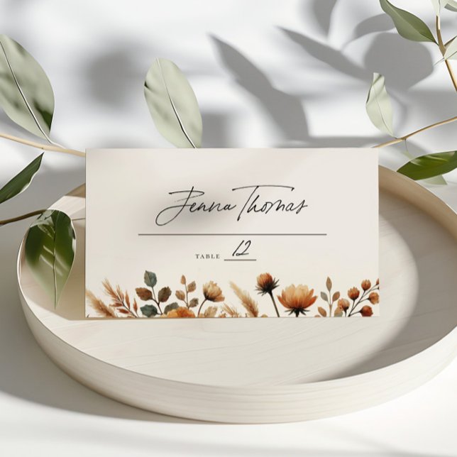 Hazelwood Wedding Place Card (Creator Uploaded)