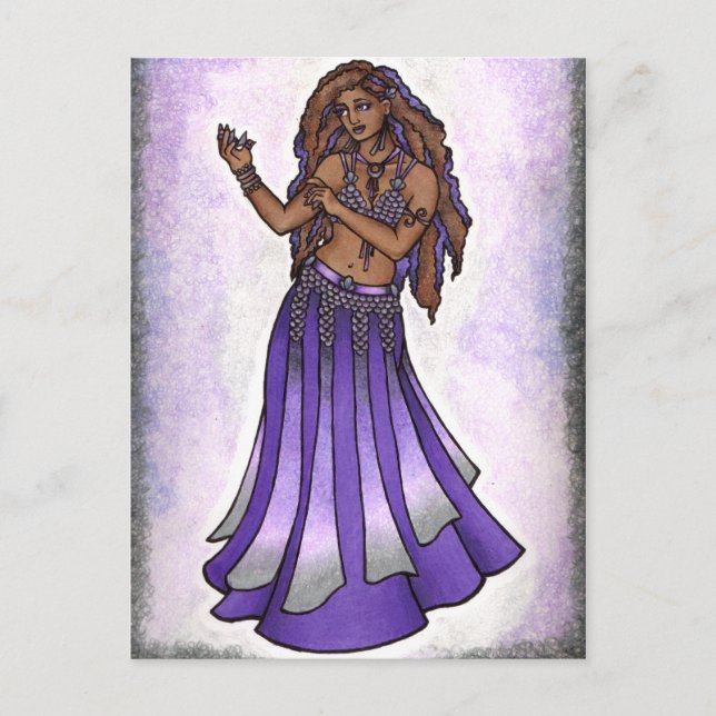 Hazine belly dancer postcard (Front)