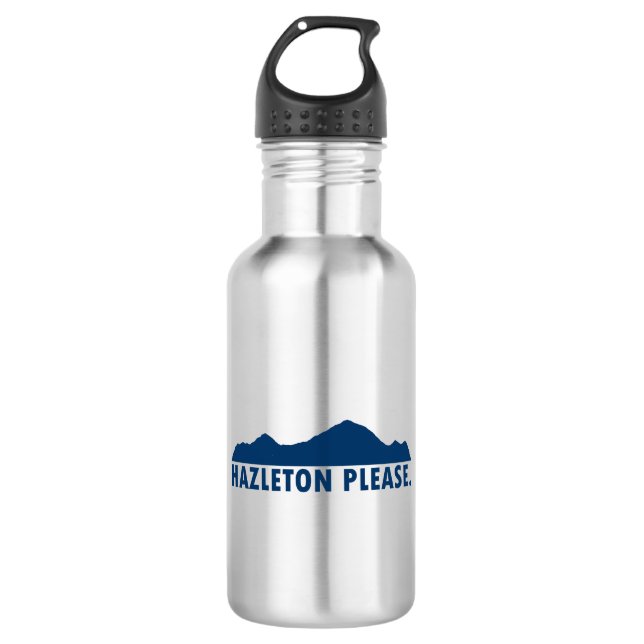 Hazleton Pennsylvania Please Stainless Steel Water Bottle (Front)