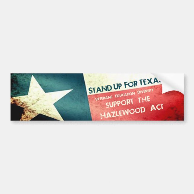 Hazlewood Act Stand Up Bumper Sticker (Front)