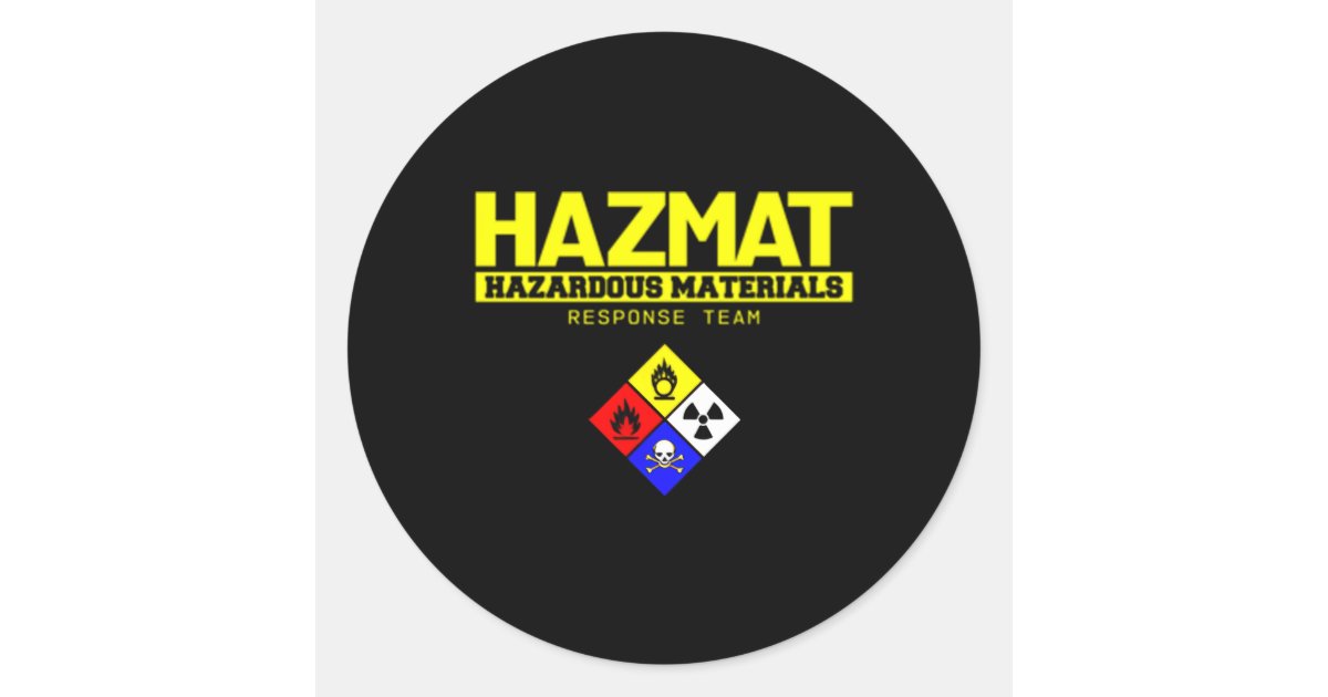 Hazmat Hazardous Material Response Team Technician Classic Round ...