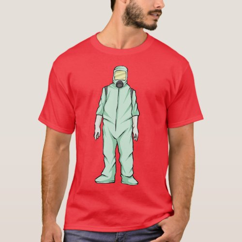 Hazmat Suit Radiation Zombie Disease Outbreak T_Shirt
