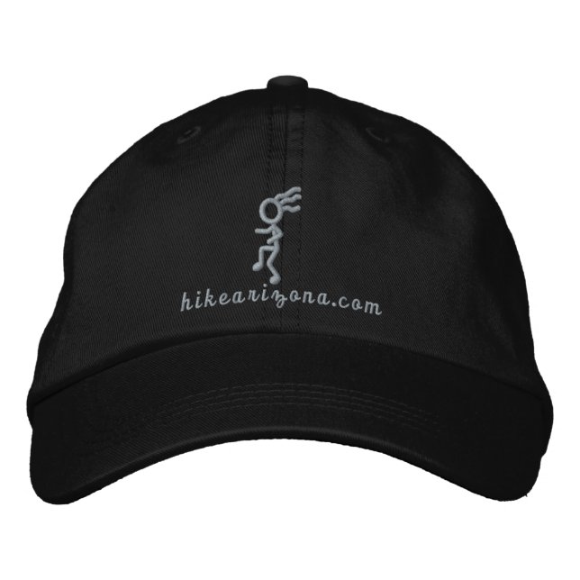 HAZOPELLI Silver Logo Embroidered Baseball Cap (Front)