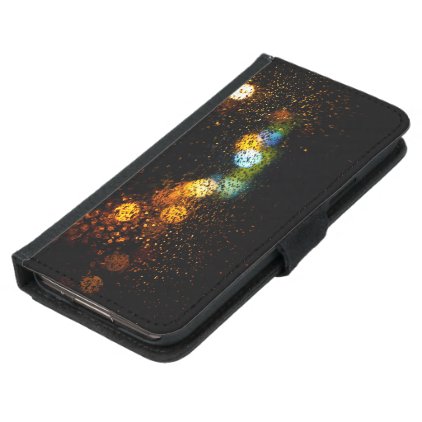 Hazy Lights on a Rainy Night Samsung Galaxy S5 Wallet Case