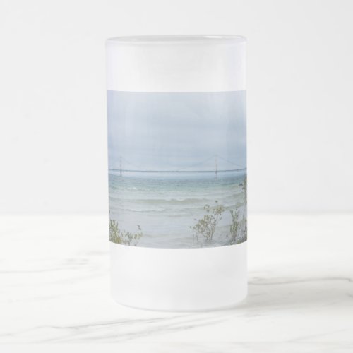 Hazy Mighty Mac Frosted Glass Beer Mug