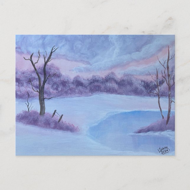 Hazy Peace Holiday Postcard (Front)