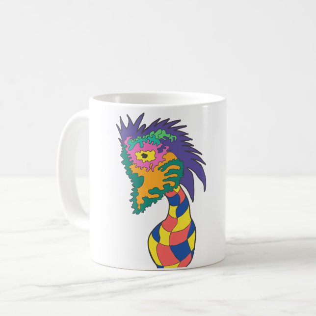Hazy Vase Face Coffee Mug (Front Left)