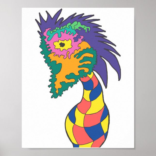 Hazy Vase Face Poster (Front)