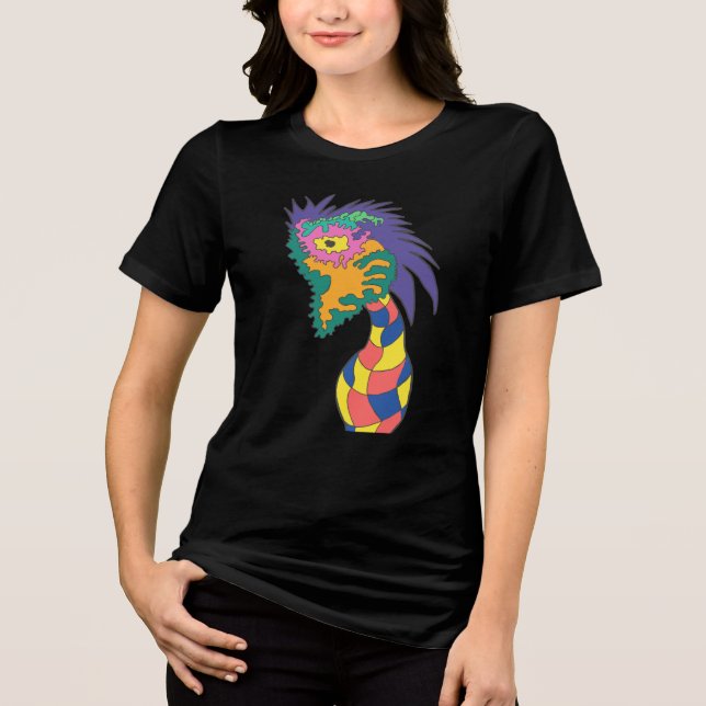 Hazy Vase Face Tri-Blend Shirt (Front)