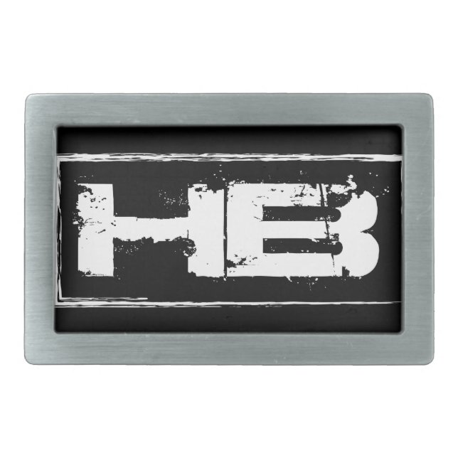 HB RECTANGULAR BELT BUCKLE (Front)