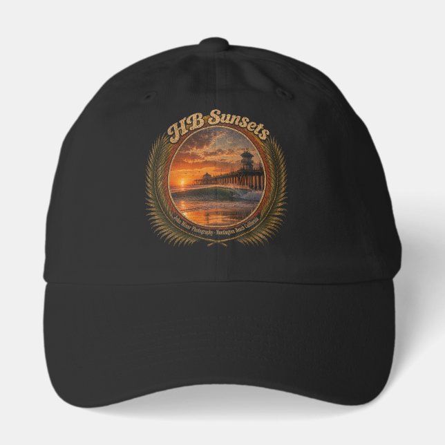 HB Sunsets Surf Hat (Front)