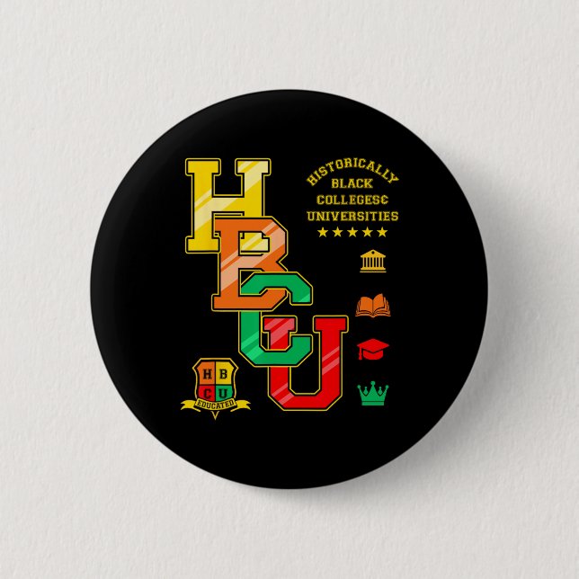 Hbcu Apparel Historically Black Colleges Universit Button (Front)
