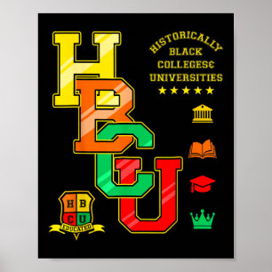 Hbcu Apparel Historically Black Colleges Universit Poster