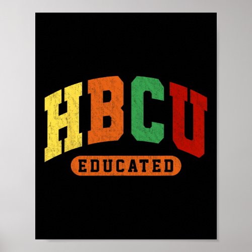 Hbcu Black History Educated Student Juneteenth Tea Poster