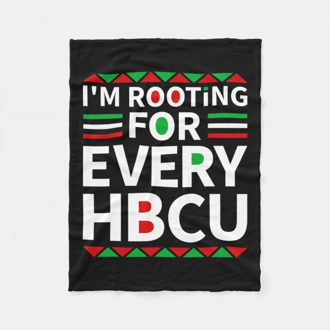 Hbcu Black History Pride Historical Black College  Fleece Blanket (Front)