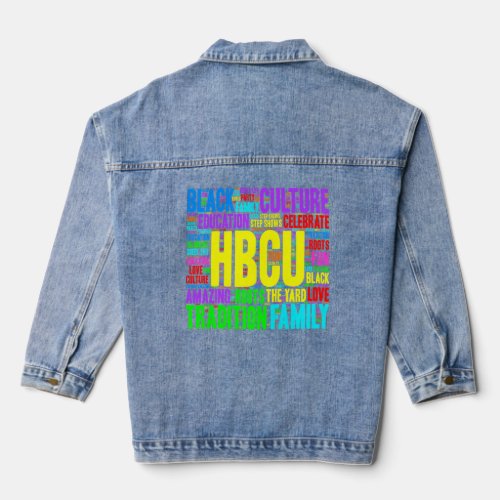 HBCU Grad Celebrate Culture Apparel  Denim Jacket