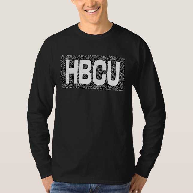 HBCU Grad Words in Letter Acronym T-Shirt (Front)