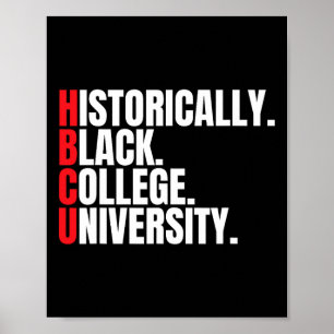 Hbcu Historically Black College And University Men Poster