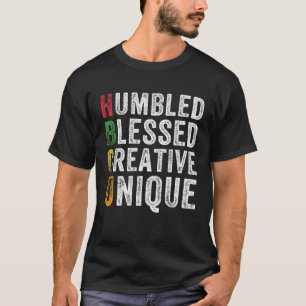 HBCU Humbled Blessed Creative Unique Historical Af T-Shirt
