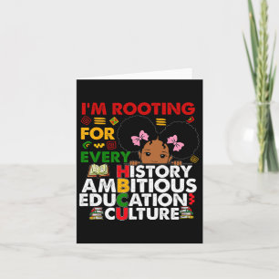 Hbcu I'm Rooting For Every Hbcu Black History Grad Card