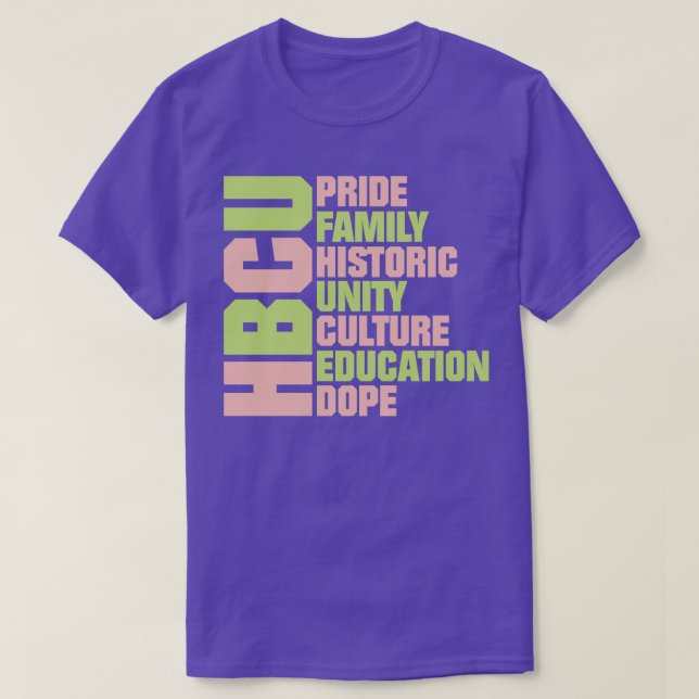 Hbcu Pride  T-Shirt (Design Front)