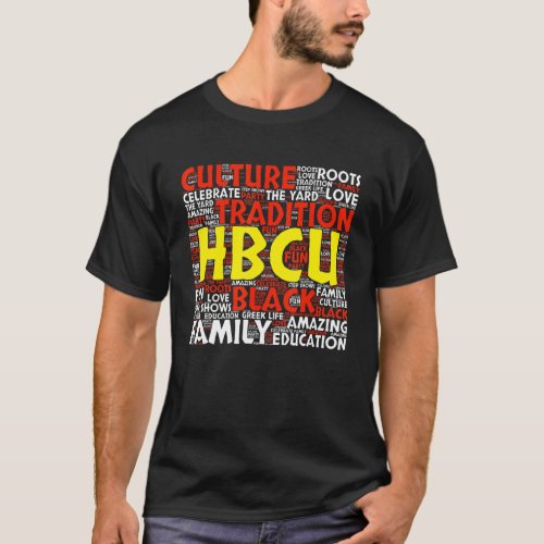 HBCU Red and White Student or Grad T_Shirt