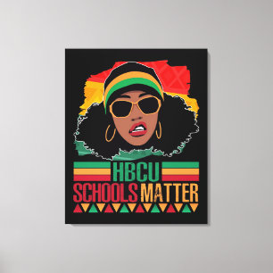 HBCU Schools Matter Vintage Canvas Print