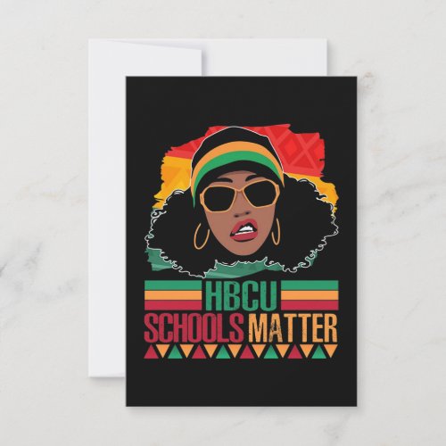 HBCU Schools Matter Vintage Card