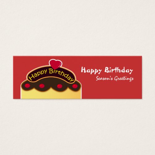 HBD Bookmark Business Card Templates