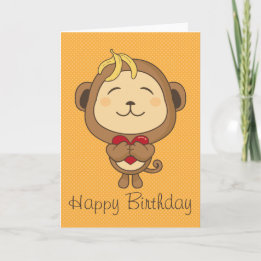 HBD monkey Card