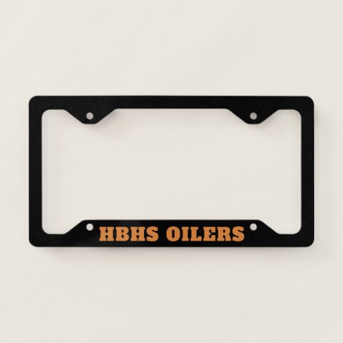 HBHS Oilers License Plate Frame