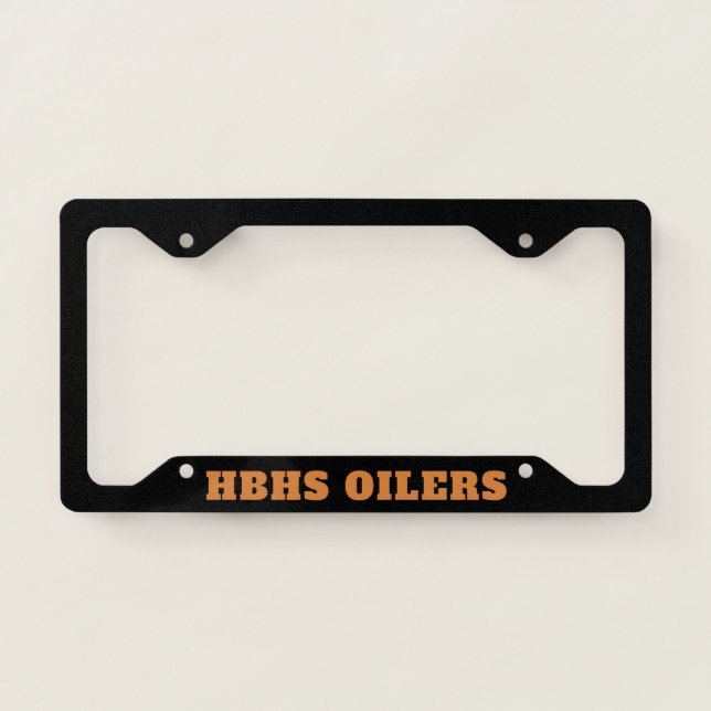 HBHS Oilers License Plate Frame (Front)