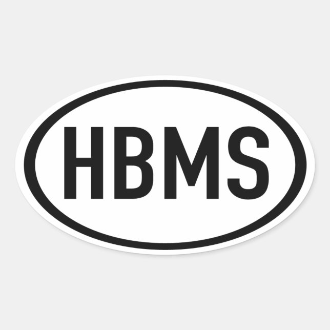 HBMS Sticker (Front)