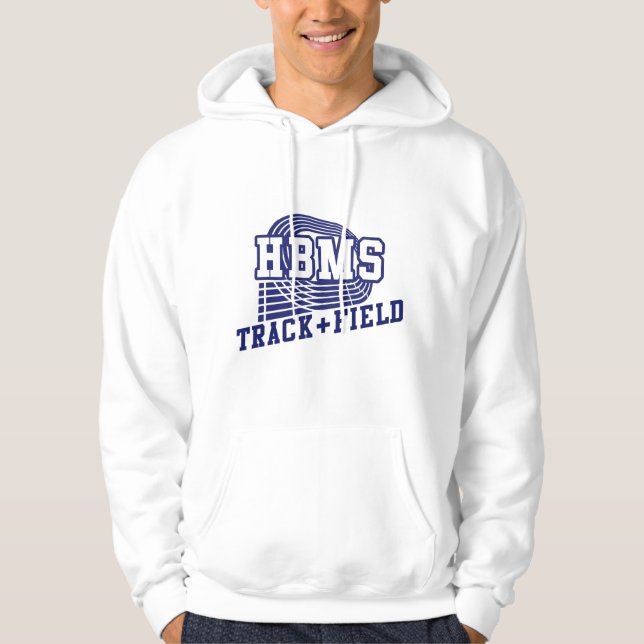 HBMS Track & Field Men's Hoodie (Front)