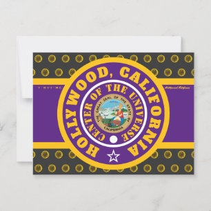 HCACOU HOLLYWOOD, CA (COU) 2 POSTCARD