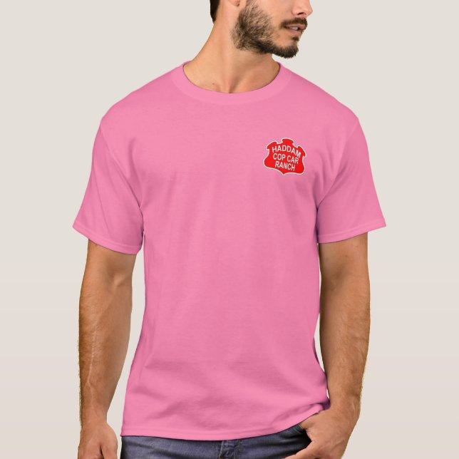 HCCR frilly pink T-Shirt with red logo (Front)