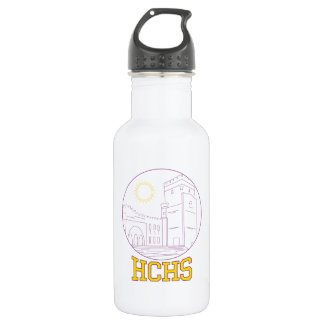HCHS (Purple and Gold, Design Winner) Stainless Steel Water Bottle