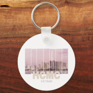 HCMC Saigon (Ho-Chi-Minh-City) Skyline Vietnam Keychain