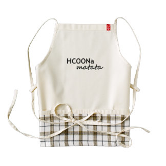 HCOONa Matata Don't Worry Be Happy African Chemist Zazzle HEART Apron