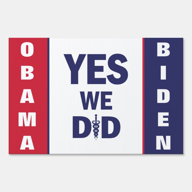HCR Yes We Did Yard Sign (Back)
