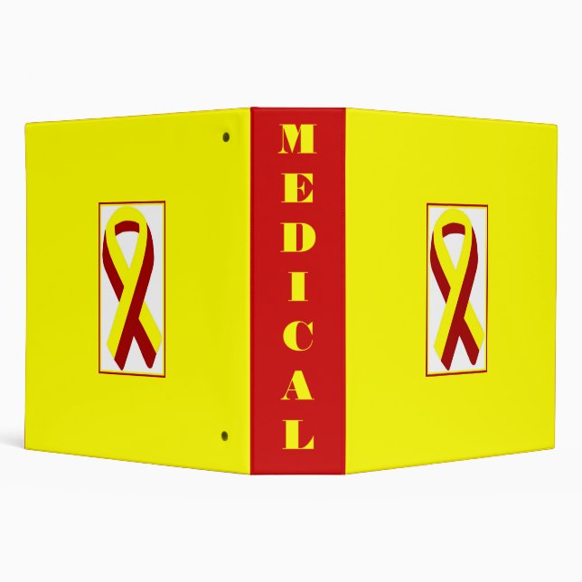 HCV Ribbons Medical Notebook Binder (Background)