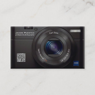 HD Lens Digital Camera Professional Photographer Business Card